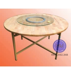 Bàn tròn 1m6 gỗ MDF