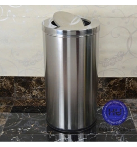 Thùng rác inox tròn