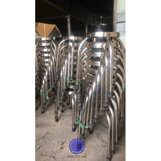 Ghế đẩu inox 201 loại 1 
