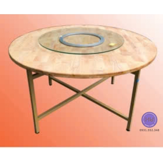 Bàn tròn 1m6 gỗ MDF