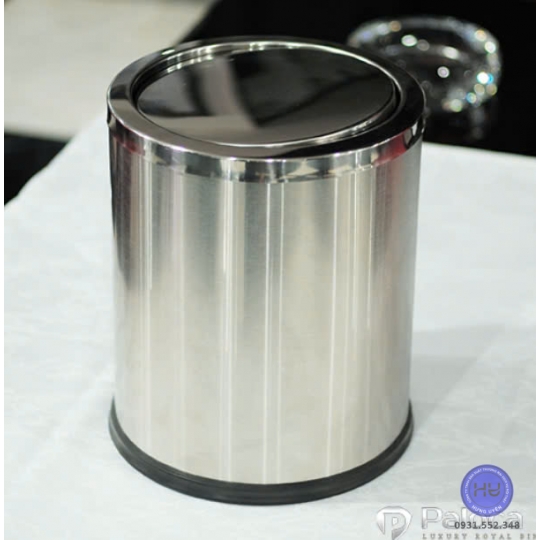 Thùng rác inox tròn