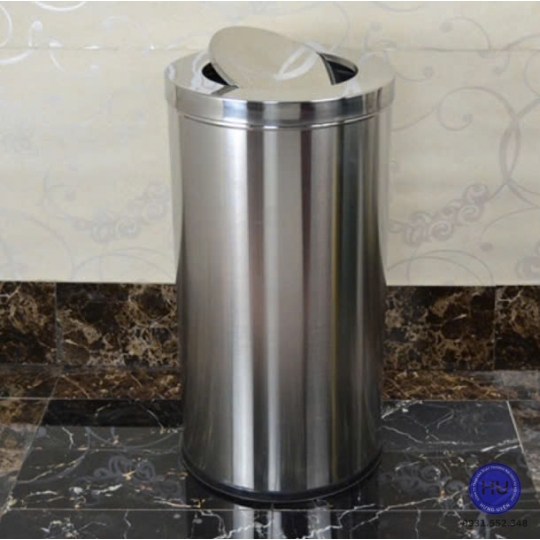 Thùng rác inox tròn